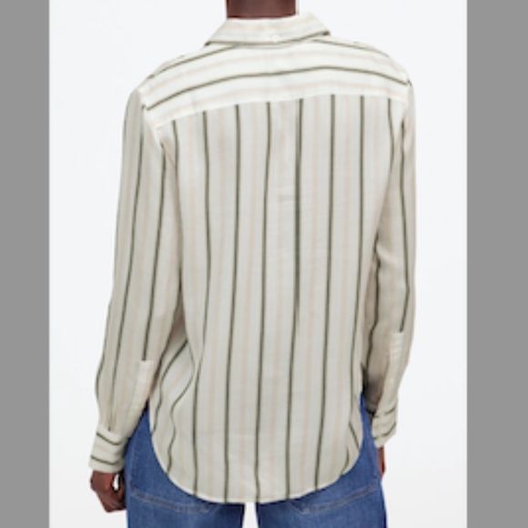 NWT MADEWELL Striped Button-Up Shirt - Picture 3 of 10